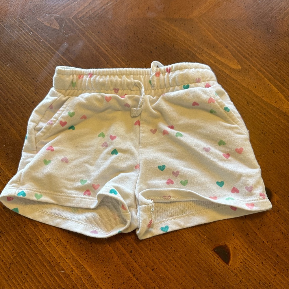 Little girl heart shorts